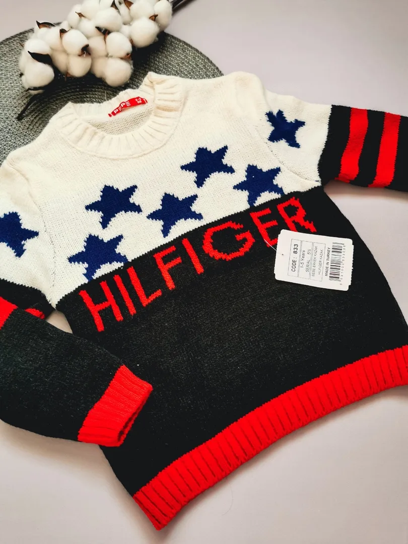 Свитер для мальчика Hilfiger черный низ