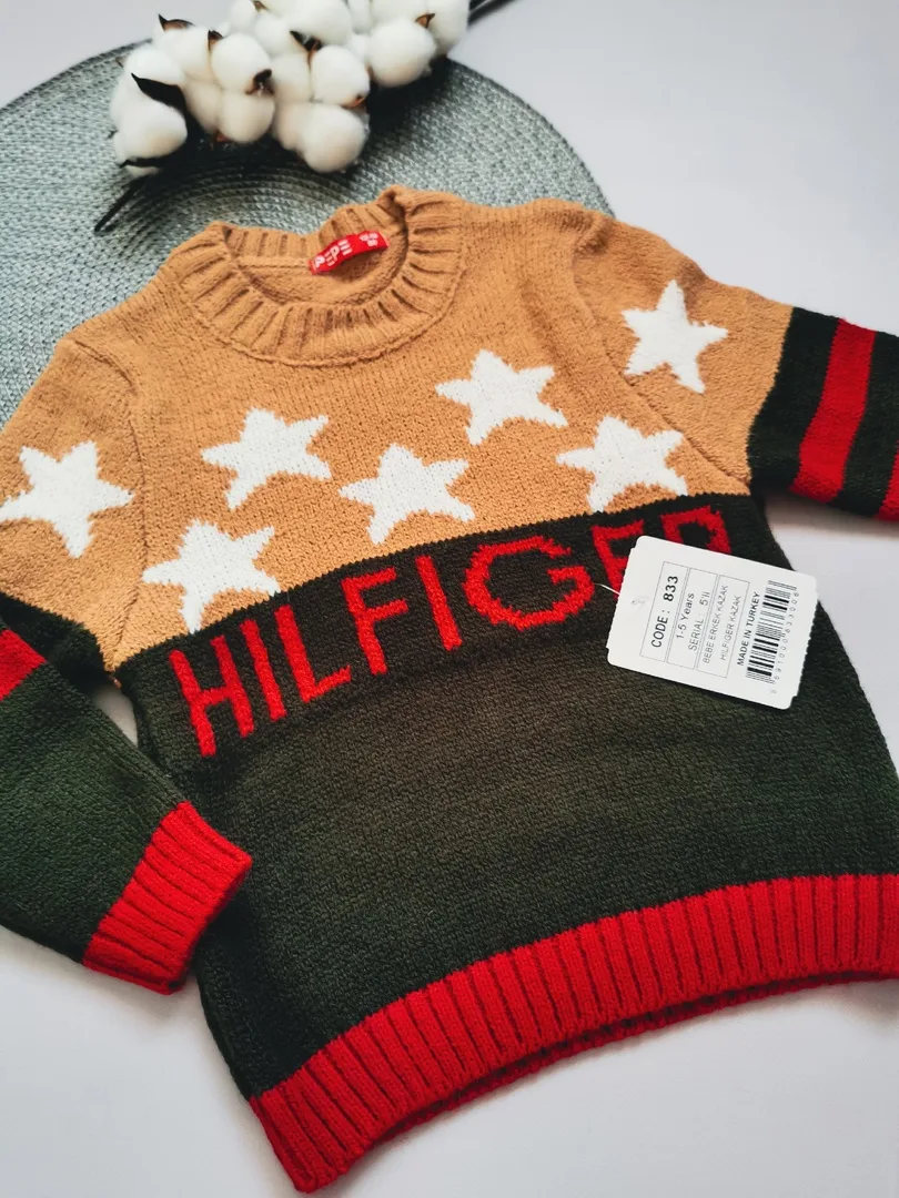 Свитер для мальчика Hilfiger зеленый низ