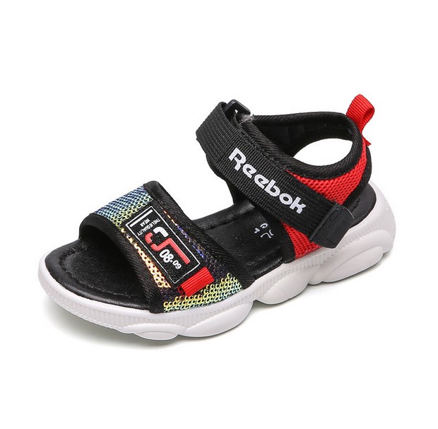 Босоніжки дитячі Reebok Replika чорно-червоні