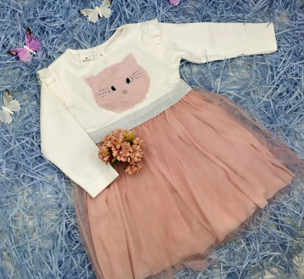 Платье белый верх  Kitten